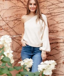 Ave Shops Long Sleeve Tops Cross Your Heart Top