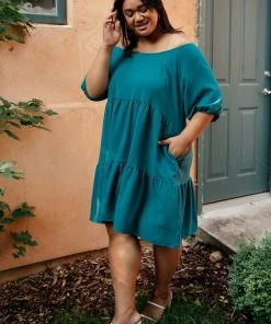 Ave Shops Teal Tiers Dress - Medium | MEGA SALE | Stylish & Comfortable -The Cinchy Cowgirl Store 36TealTiersDress babb4cfa d00a 4710 9742 305779280d59 1080x