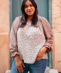 Ave Shops Long Sleeve Tops Laura Floral Top