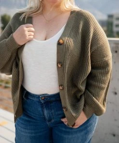 Ave Shops Buttoned Up Babe Sweater - Stylish Cardigan for Women 32 Ave Shops Buttoned Up Babe Sweater