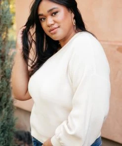 Ave Shops Women's Long Sleeve Cross Your Heart Top - Stylish & Comfortable Blouse 25 Ave Shops Long Sleeve Tops Cross Your Heart Top