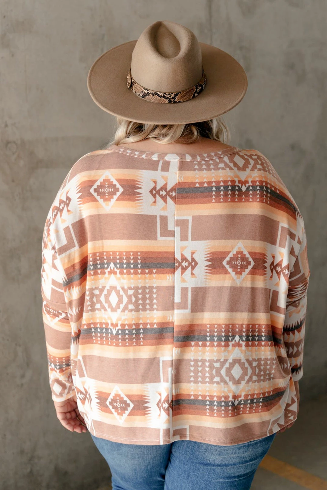 Ave Shops Women's Wandering Dunes Long Sleeve Top | Stylish & Comfortable Blouse 10 Ave Shops Clothing Wandering Dunes Top