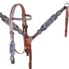Shiloh Light Blue Beaded Headstall Set