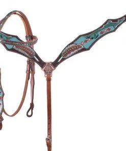 Shiloh Turquoise Beaded Headstall Set