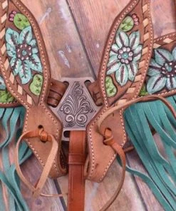 Shiloh Steer Skull & Cactus Headstall Set
