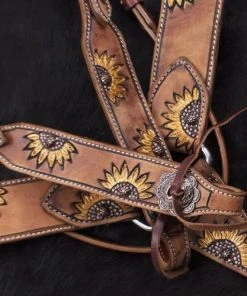Shiloh Half Sunflower Headstall Set Headstall Sets