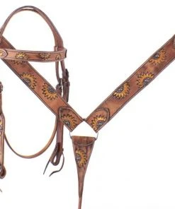 Shiloh Half Sunflower Headstall Set Headstall Sets