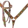Shiloh Half Sunflower & Cactus Headstall Set for Horses & Dogs - Durable & Stylish 1 Shiloh Half Sunflower & Cactus Headstall Set