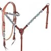 Shiloh Headstall Sets Turquoise & Red Beaded Headstall Set