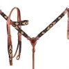 Shiloh Headstall Sets Orange & Yellow Beaded Headstall Set