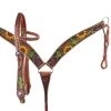 Shiloh Painted Sunflower & Cactus Headstall Set Headstall Sets