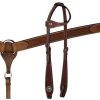 Shiloh One Ear Basketweave Plain Headstall Set