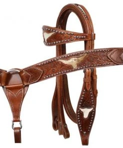 Shiloh Steer Head Inlay Headstall Set