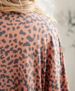 Ave Shops Forever Lovin' Kimono In Rust Cardigans, Sweaters, Outerwear