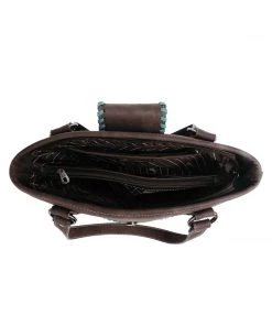 Montana West New Arrivals Concealed Carry Coffee Bison Tote Handbag