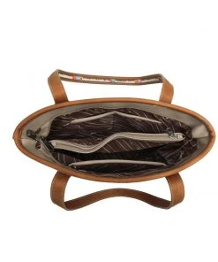 Montana West Concealed Carry Brown Arrow Tote Handbag