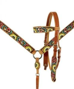 Shiloh Horse & Dog Sunflowers & Arrows Headstall Set