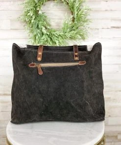 Myra Handbags & Wallets Canvas Cowhide Aztec Handbag