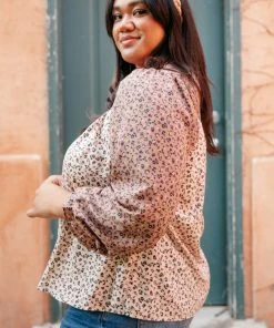 Ave Shops Long Sleeve Tops Laura Floral Top