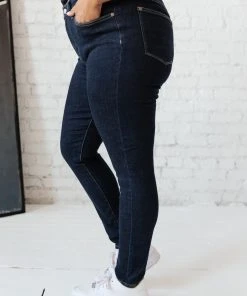 Ave Shops Everyday Tummy Control Skinnies - Dark Wash High-Waisted Jeans for Women 32 Ave Shops Everyday Tummy Control Skinnies In Dark Wash