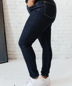 Ave Shops Everyday Tummy Control Skinnies - Dark Wash High-Waisted Jeans for Women 33 Ave Shops Everyday Tummy Control Skinnies In Dark Wash