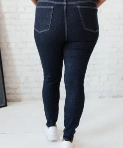 Ave Shops Everyday Tummy Control Skinnies - Dark Wash High-Waisted Jeans for Women 34 Ave Shops Everyday Tummy Control Skinnies In Dark Wash