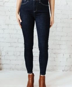 Ave Shops Everyday Tummy Control Skinnies - Dark Wash High-Waisted Jeans for Women 22 Ave Shops Everyday Tummy Control Skinnies In Dark Wash