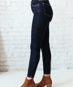 Ave Shops Everyday Tummy Control Skinnies - Dark Wash High-Waisted Jeans for Women 26 Ave Shops Everyday Tummy Control Skinnies In Dark Wash