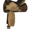 Shiloh Black Suede Barrel Saddle