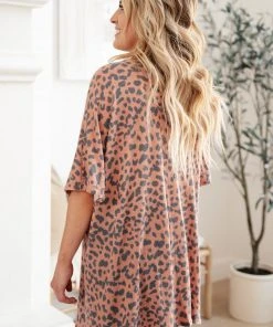 Ave Shops Forever Lovin' Kimono In Rust Cardigans, Sweaters, Outerwear