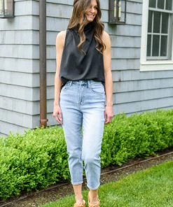 Ave Shops A-Game Mom Fit Jeans New Arrivals