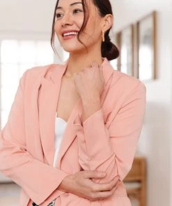 Ave Shops Abby Blazer In Peach