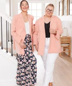 Ave Shops Abby Blazer In Peach