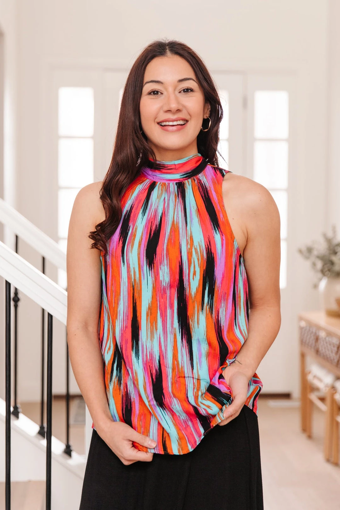 Ave Shops Abstract Artist Tank Top - Stylish Short Sleeve Tops for Women 15 Ave Shops Abstract Artist Tank Clothing