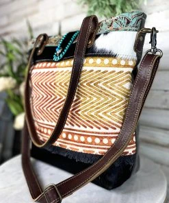 Myra Abstract Patina & Cowhide Crossbody Handbag - MEGA SALE -The Cinchy Cowgirl Store AbstractPatina CowhideCrossbodyHandbag 1080x