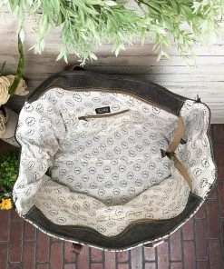 Myra Abstract Patina & Cowhide Weekender Handbag Handbags & Wallets