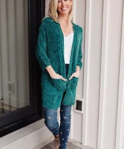 Ave Shops Clothing Admire Me Cardi In Hunter Green