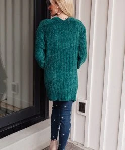 Ave Shops Clothing Admire Me Cardi In Hunter Green