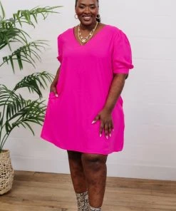 Ave Shops Adore Me Dress In Pink Dresses, Rompers, Jumpsuits