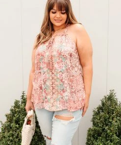 Ave Shops Women's Afternoon Aura Tank Top - Lightweight Short Sleeve Blouse 19 Ave Shops Clothing Afternoon Aura Tank