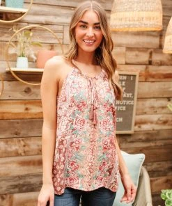 Ave Shops Women's Afternoon Aura Tank Top - Lightweight Short Sleeve Blouse 20 Ave Shops Clothing Afternoon Aura Tank