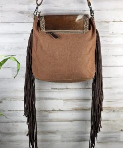 Myra Ainsley Aztec Fringe Crossbody Handbag