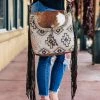 Myra Ainsley Aztec Fringe Crossbody Handbag