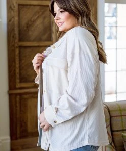 Ave Shops All A Dream Shacket In Ivory