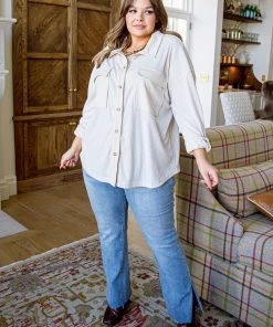 Ave Shops All A Dream Shacket In Ivory