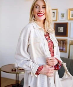 Ave Shops All A Dream Shacket In Ivory