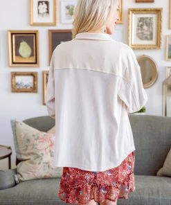 Ave Shops All A Dream Shacket In Ivory