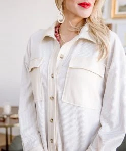 Ave Shops All A Dream Shacket In Ivory