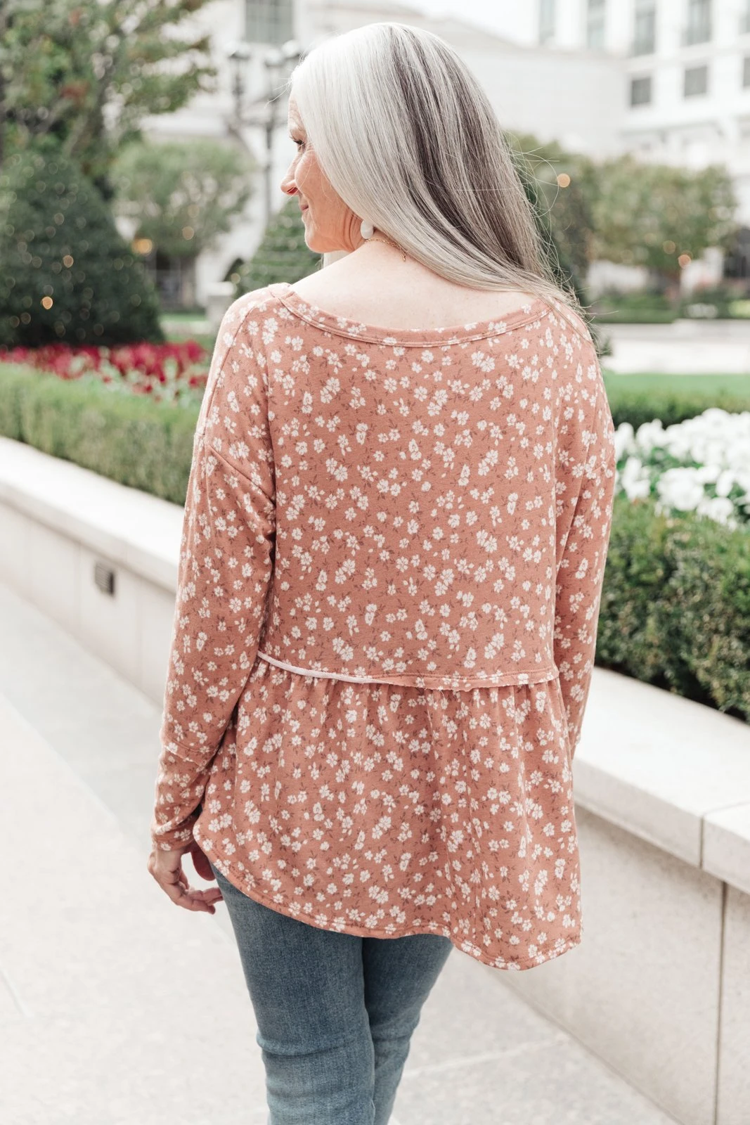 Ave Shops All About Flowers Ginger Top | Long Sleeve Blouse for Women 11 Ave Shops All About Flowers Top In Ginger Clothing