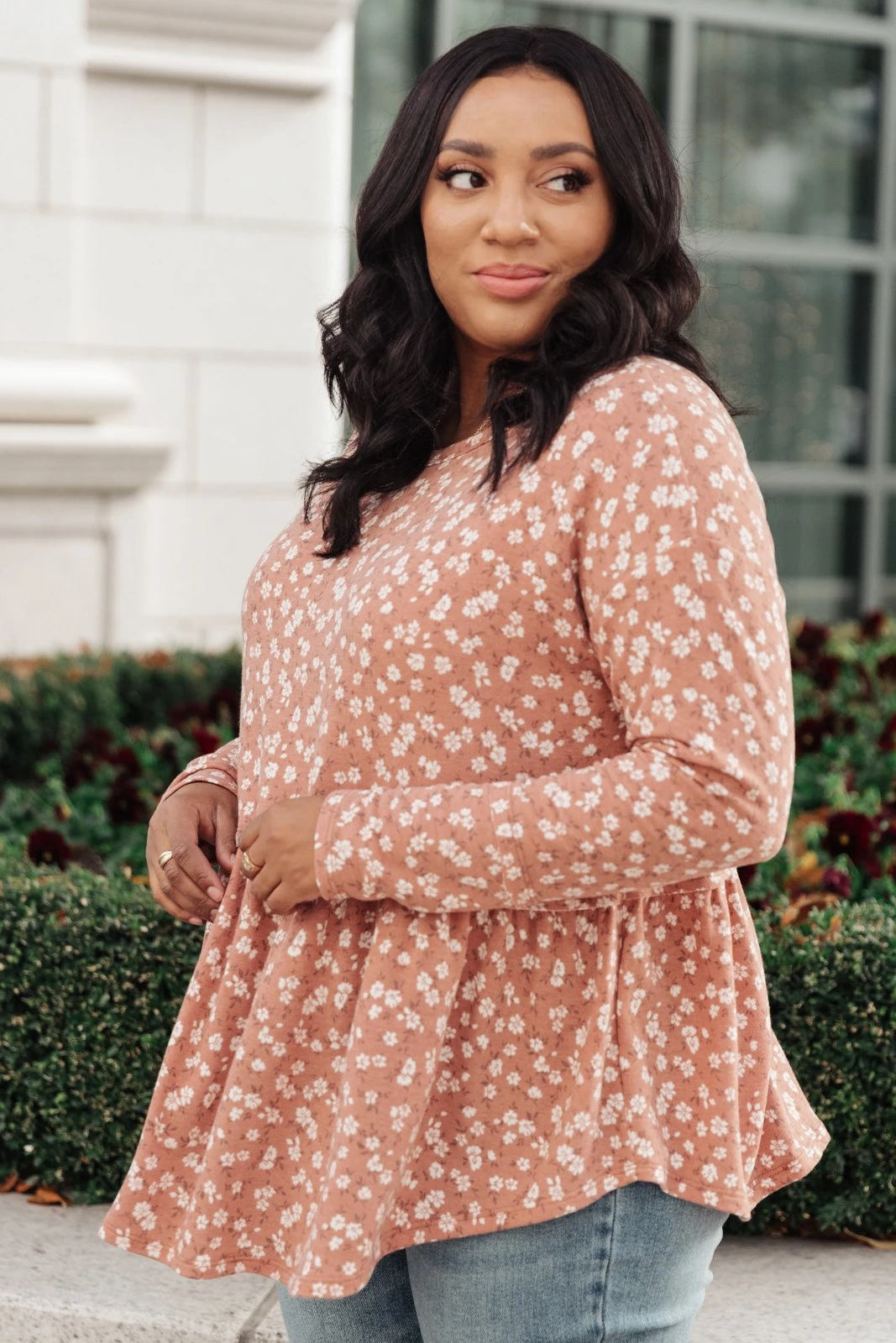 Ave Shops All About Flowers Ginger Top | Long Sleeve Blouse for Women 10 Ave Shops All About Flowers Top In Ginger Clothing